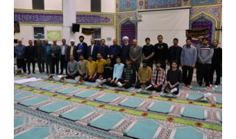 حضور سرپرست دانشگاه صنعتی نوشیروانی بابل در جمع دانشجویان معتکف